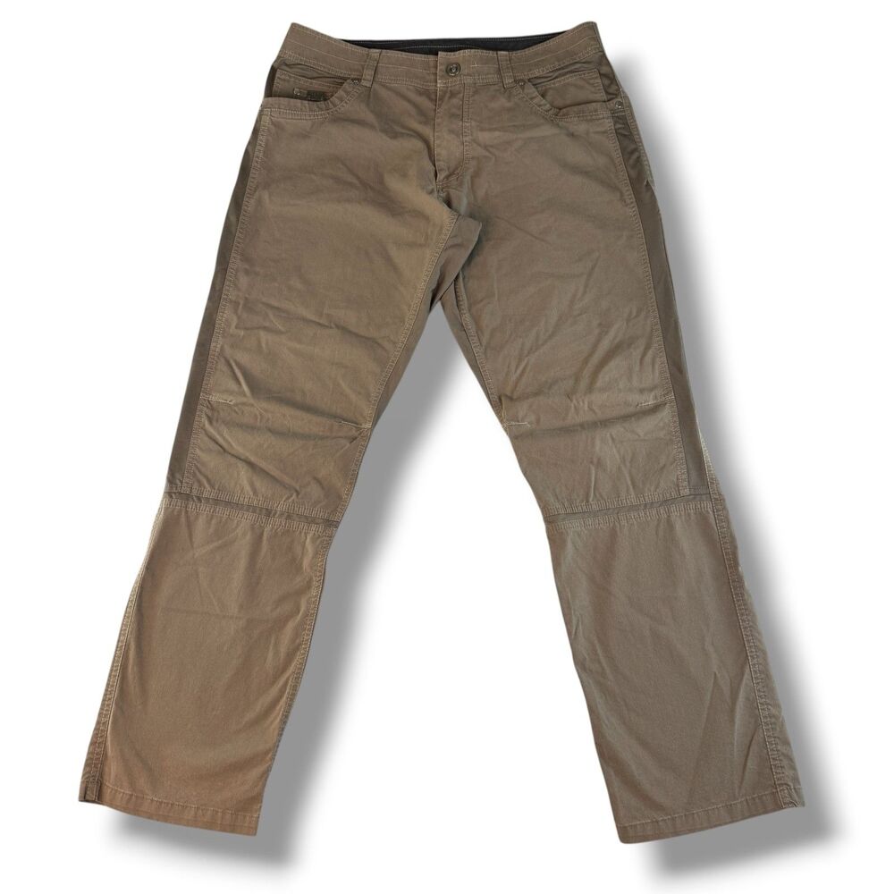 Kuhl Radikl Pants Mens 36x32 Brown Hiking Outdoor Stretch Performance Utility